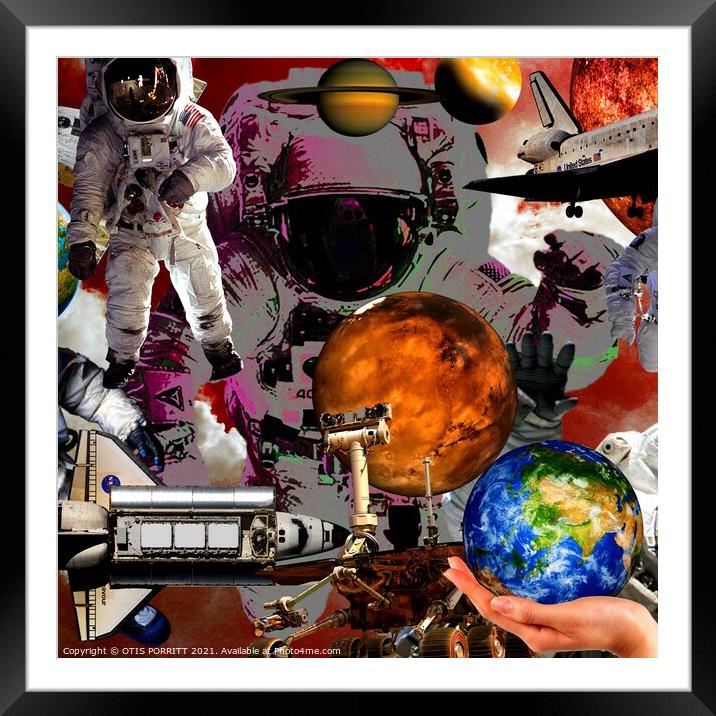 SPACE WALK 2 (CROPPED) Framed Mounted Print by OTIS PORRITT