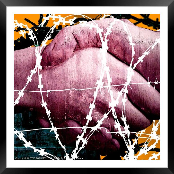 WHILE FREEDOM LASTS CROPPED Framed Mounted Print by OTIS PORRITT