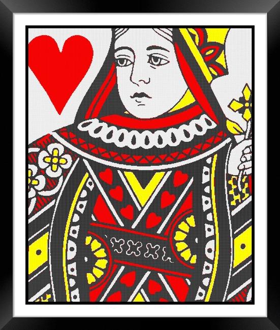 QUEEN OF HEARTS (2) Framed Print by OTIS PORRITT