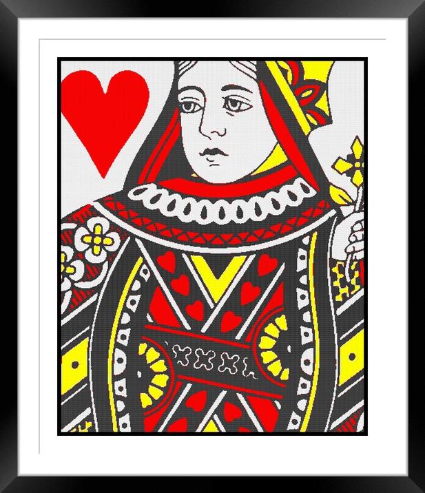 QUEEN OF HEARTS (2) Framed Mounted Print by OTIS PORRITT