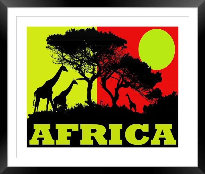 INTO THE FOREST 19 AFRICA Framed Mounted Print by OTIS PORRITT