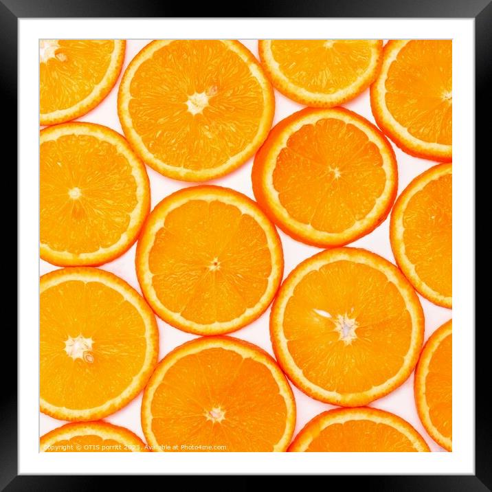 ORANGES  9 Framed Mounted Print by OTIS PORRITT