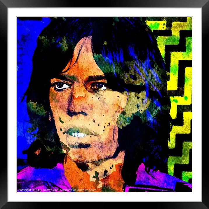 JAGGER Framed Mounted Print by OTIS PORRITT