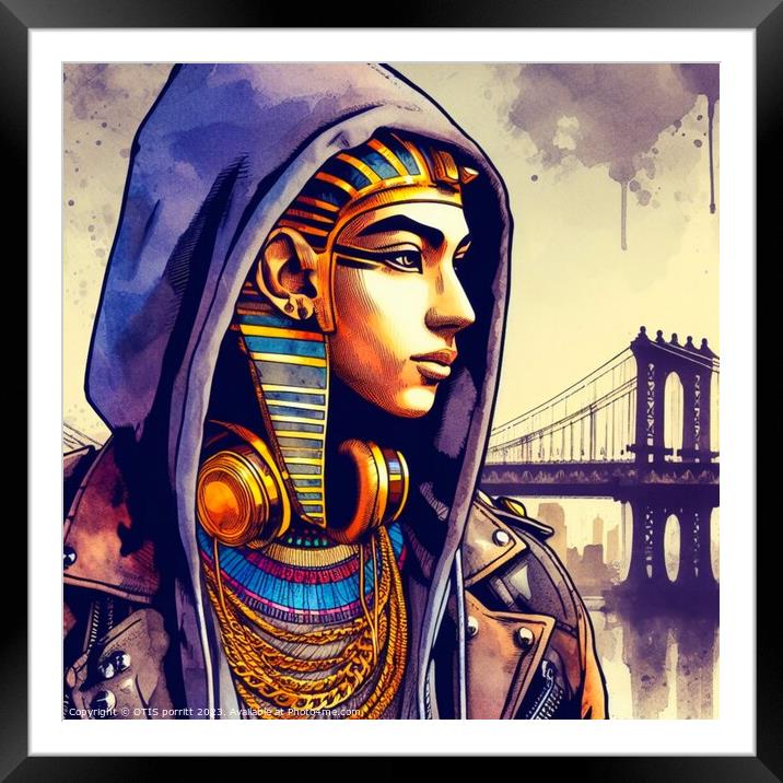 KING TUT BROOKLYN NYC 8 Framed Mounted Print by OTIS PORRITT