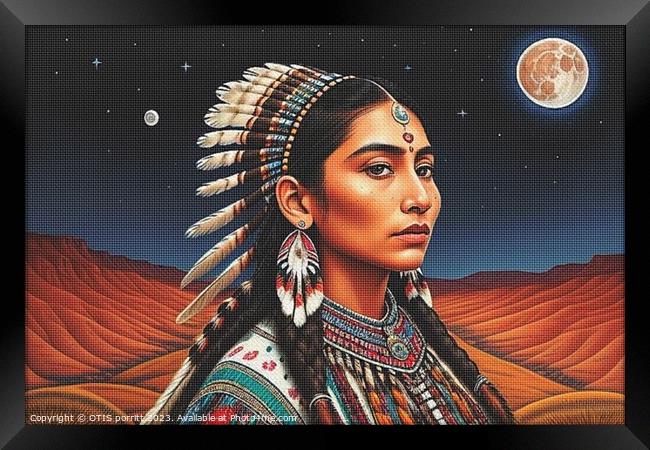 MOON GODDESS 4 Framed Print by OTIS PORRITT