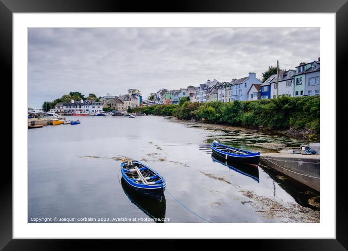 The pretty and quiet fishing port of Roundstone on the Irish west coast. Framed Mounted Print by Joaquin Corbalan