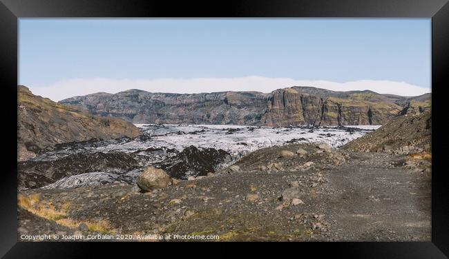 Spectacular glacier landscapes of Iceland. Framed Print by Joaquin Corbalan