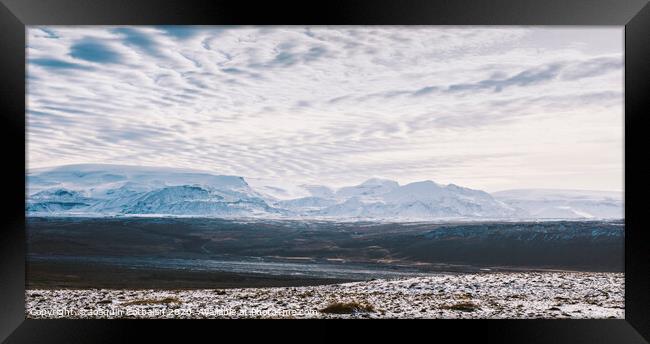 Snowy high mountain landscapes. Framed Print by Joaquin Corbalan