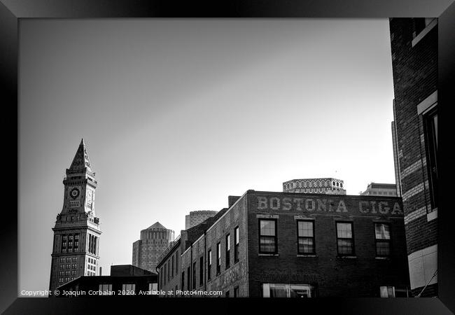  Old buildings in downtown Boston. Framed Print by Joaquin Corbalan