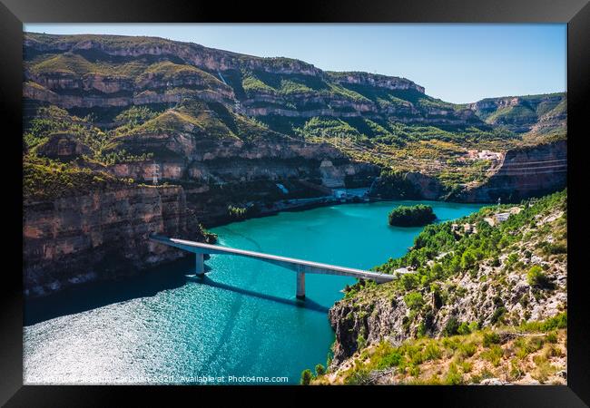 Inland tourist town in the mountains of Valencia, Cortes de Pallas. Framed Print by Joaquin Corbalan