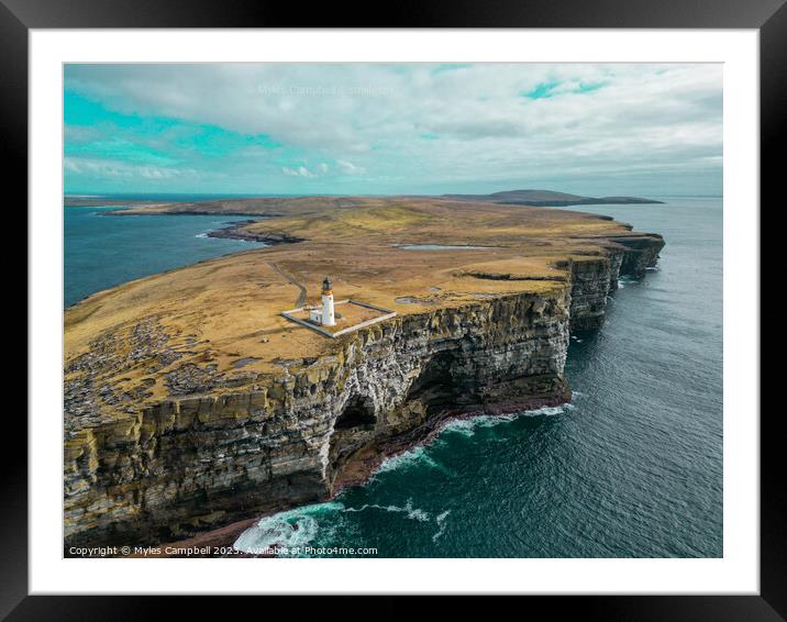 Noup Head, Orkney Islands Framed Mounted Print by Myles Campbell