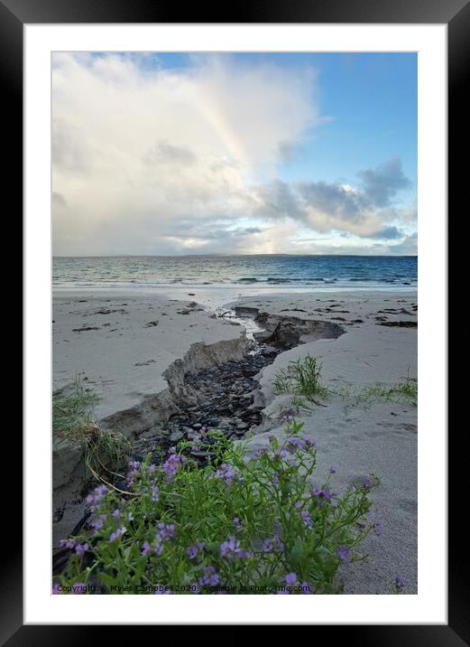 Water running from the fields into the sea  Framed Mounted Print by Myles Campbell