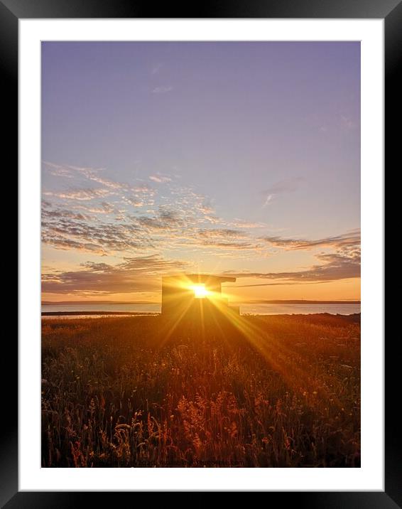 Sunset at Rerwick Head Framed Mounted Print by Myles Campbell