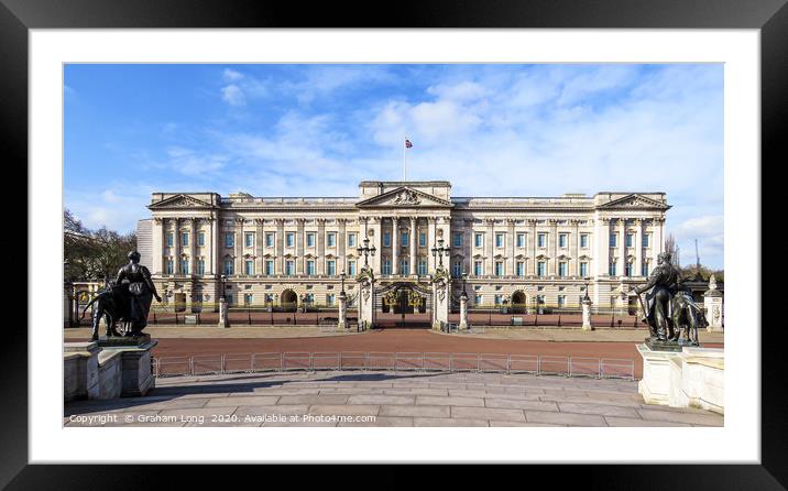 Buckingham Palace  Framed Mounted Print by Graham Long