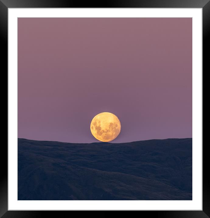 Full moon rise Framed Mounted Print by Renato Junior