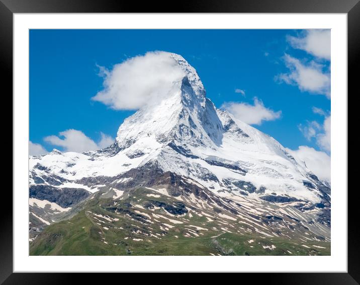 Matterhorn Mountain Framed Mounted Print by Mike C.S.