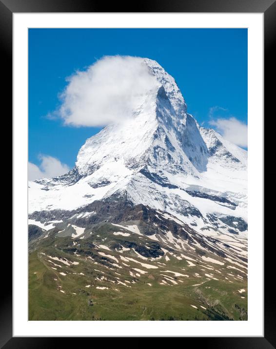 Matterhorn Mountain Framed Mounted Print by Mike C.S.