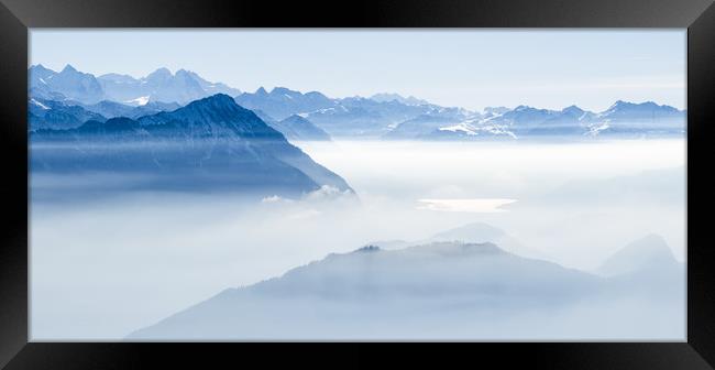 Swiss Mountains Framed Print by Mike C.S.