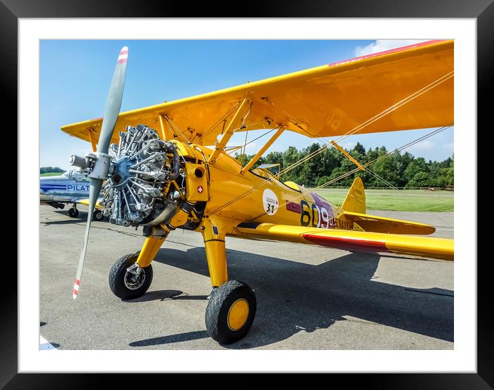 Stearman Aircraft   Framed Mounted Print by Mike C.S.