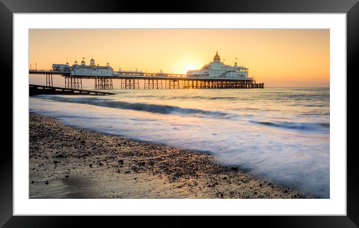 Sunrise at the Eastbourne Pier Framed Mounted Print by Lubos Fecenko
