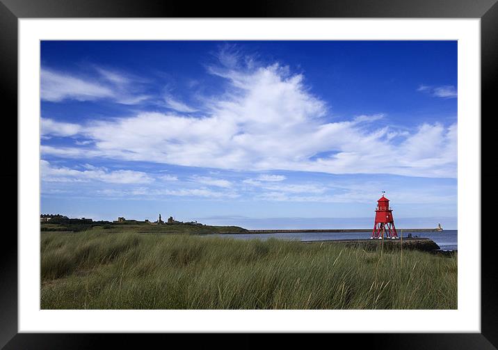 The Groyne at South Shields Framed Mounted Print by Simon Marshall