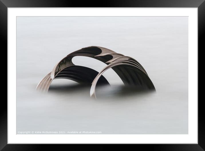 Marys shell sculpture,  cleveleys Framed Mounted Print by Katie McGuinness