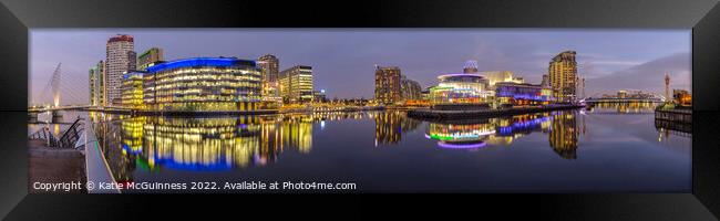 Media City, Salford Quays Panorama Framed Print by Katie McGuinness