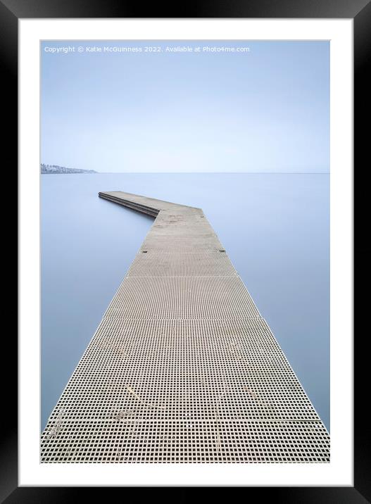 West Kirby marine lake jetty Framed Mounted Print by Katie McGuinness