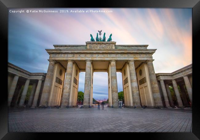 Brandenburg Gate, Berlin Framed Print by Katie McGuinness