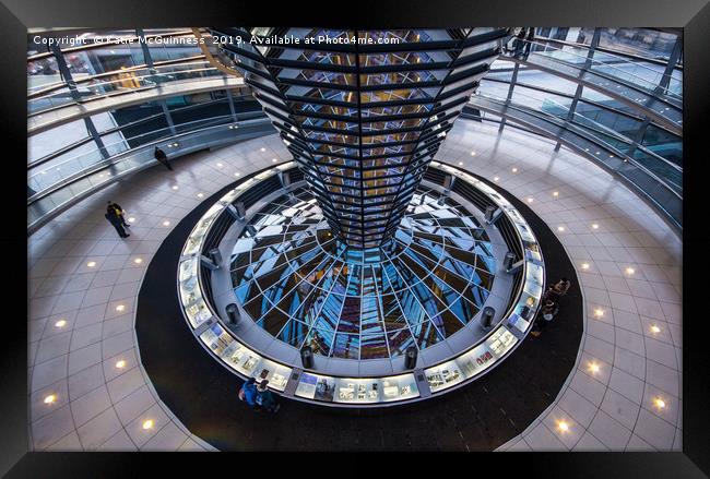 Reichstag dome, Berlin Parliament Framed Print by Katie McGuinness