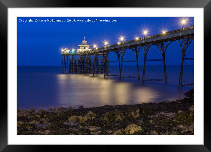 Clevedon Pier Framed Mounted Print by Katie McGuinness