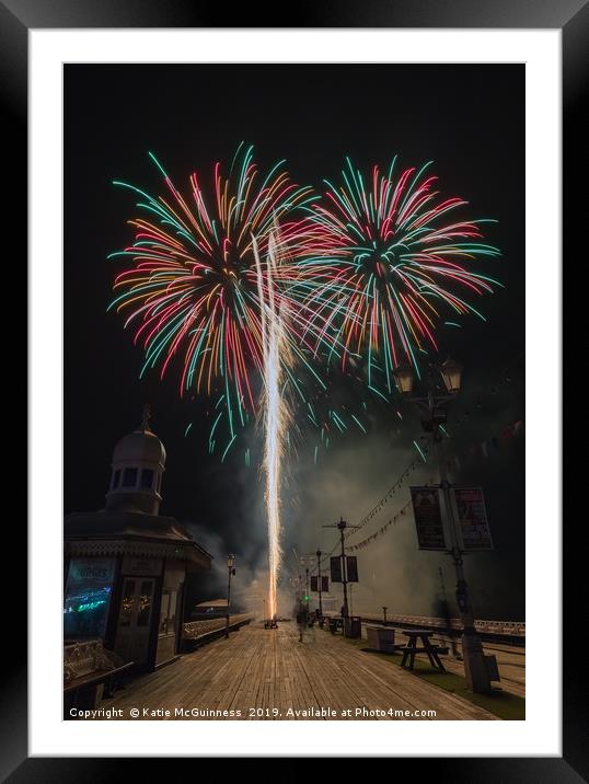 World Firework Championships, Blackpool 2019 Framed Mounted Print by Katie McGuinness