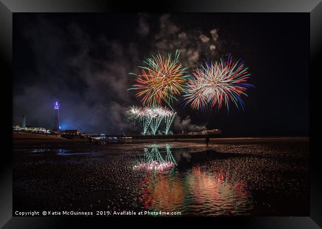 World Firework Championships, Blackpool 2019 Framed Print by Katie McGuinness