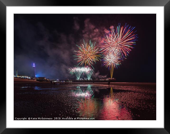 Blackpool World Firework Championships 2019 Framed Mounted Print by Katie McGuinness