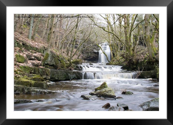 Gibson's Cave, Bowlees Framed Mounted Print by Heather McGow