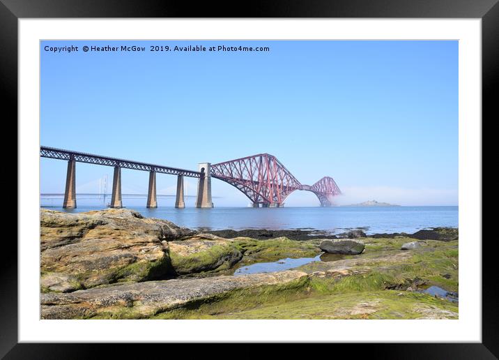 Forth Bridges at South Queensferry Framed Mounted Print by Heather McGow