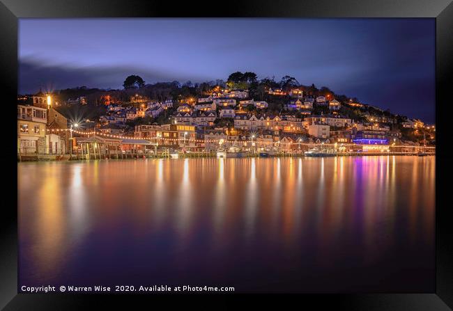 Looe Harbour Framed Print by Warren Wise