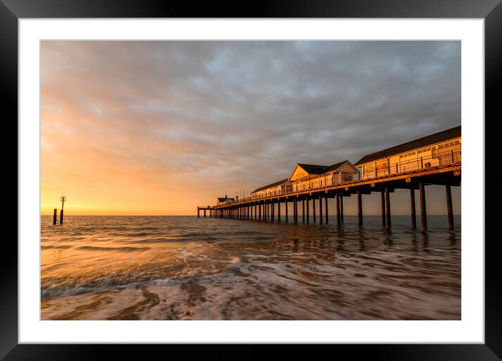 Southwold Pier Suffolk Framed Mounted Print by Robbie Spencer