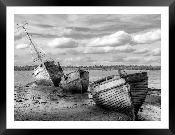 Ravages of Time and Tide Framed Mounted Print by Robbie Spencer