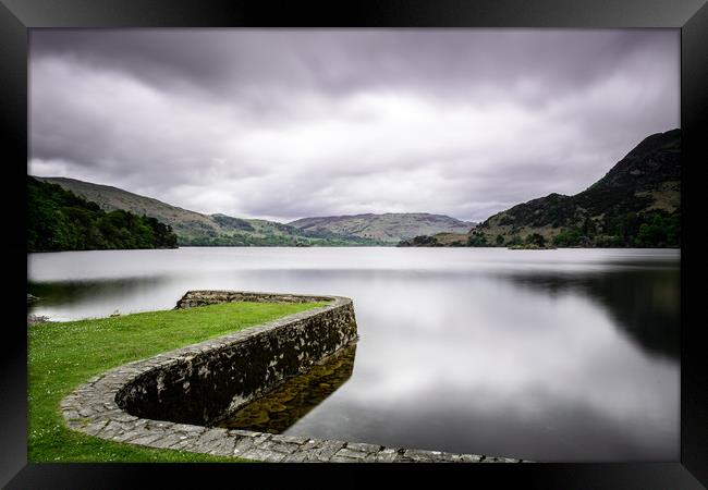 a view down Ullswater Framed Print by Robbie Spencer
