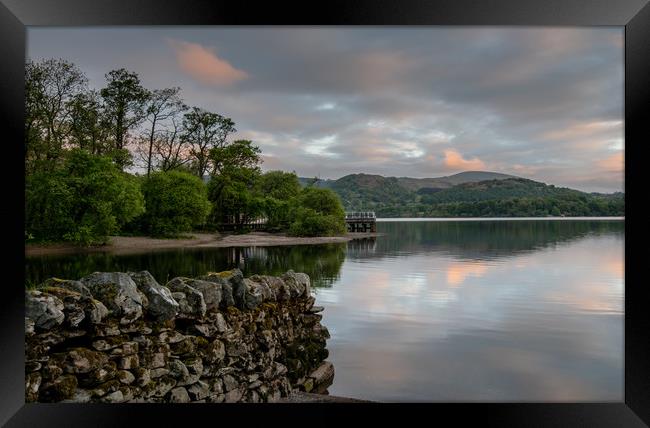 Ullswater lake view Framed Print by Robbie Spencer