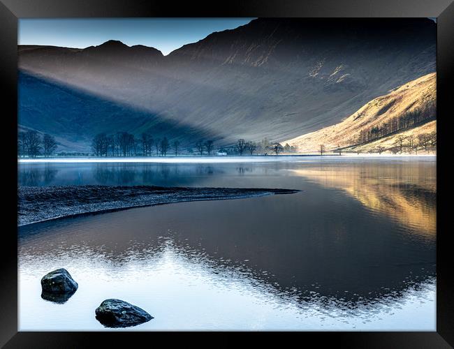 Sunrise at Buttermere Framed Print by Robbie Spencer