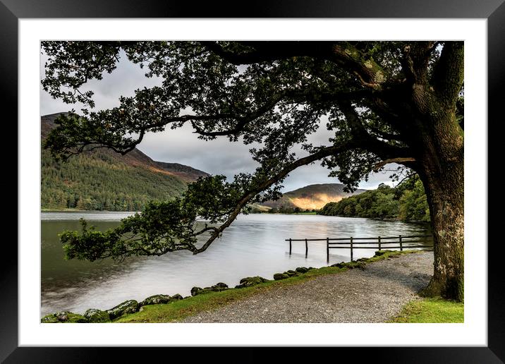 Buttermere lake view Framed Mounted Print by Robbie Spencer