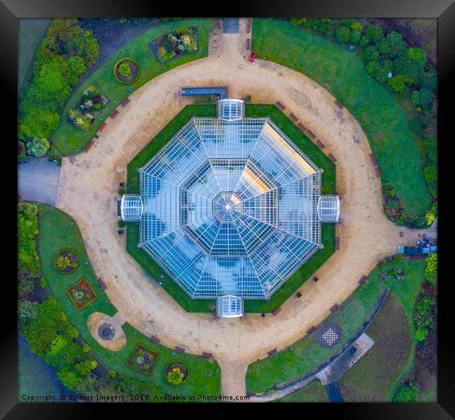 From Above The Palm House Framed Print by Stratus Imagery