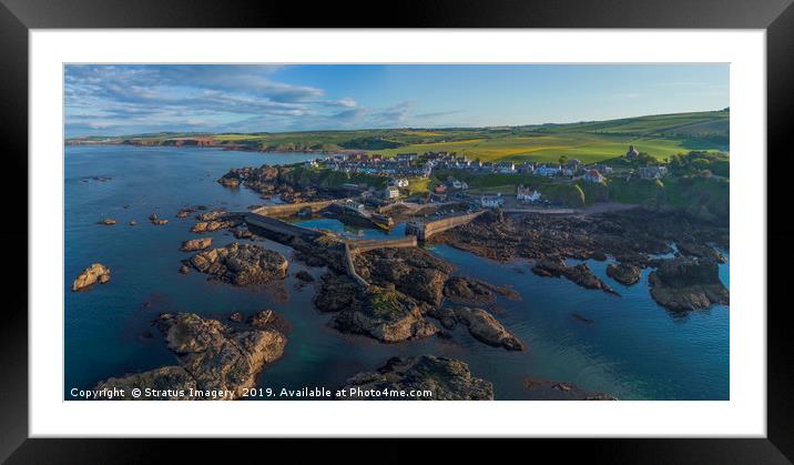 St Abbs Harbour Framed Mounted Print by Stratus Imagery