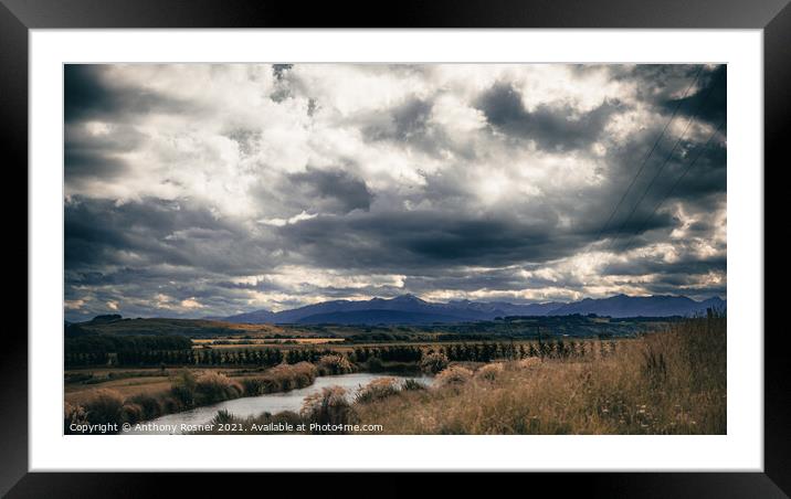 Ruahine Range in New Zealand Framed Mounted Print by Anthony Rosner