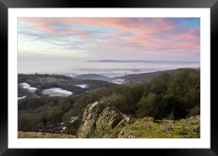 Raggedstone Hill Framed Mounted Print by David Wall