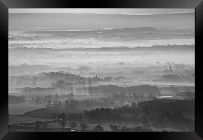 Worcestershire sunrise Framed Print by David Wall