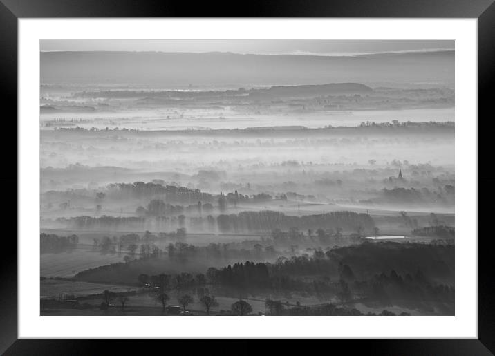 Worcestershire sunrise Framed Mounted Print by David Wall