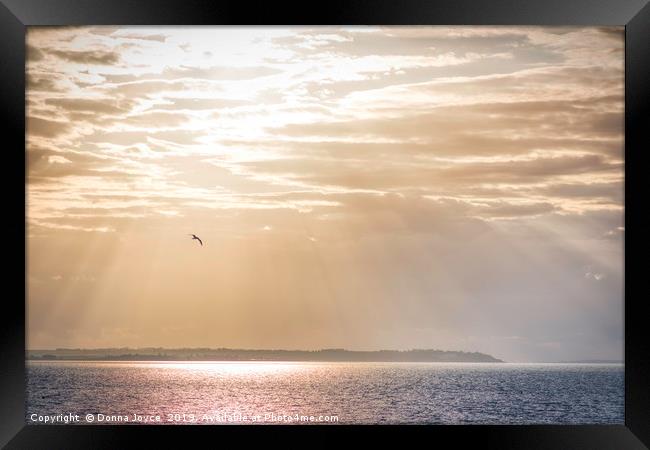 Sunset over Whitstable, Kent Framed Print by Donna Joyce